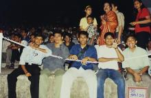 Students pose for a photograph, 2003