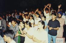 Students enjoying a Saarang 2003 event