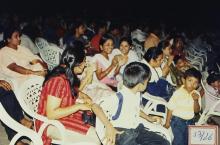Students photographed at the Open Air Theatre, Saarang 2003