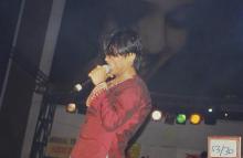 A singer photographed at Saarang 2003