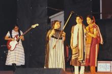 A group of girls performs a number, 2003