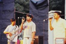 A music performance at Saarang, 2003