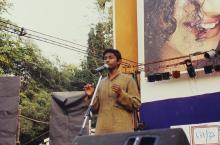 A participant at an event, 2003