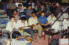 Students photographed at an event during Saarang 2003