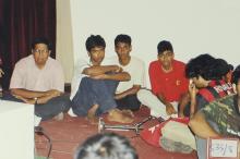 Students photographed at Saarang 2003