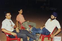 Students relaxing during Saarang 2003