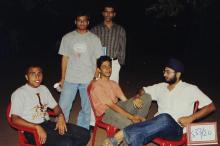 Students relaxing during Saarang 2003