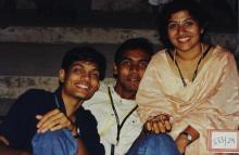 Students photographed at Saarang 2003