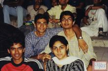 Students photographed at Saarang 2003