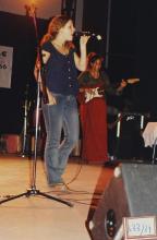 A band performs at Saarang 2003