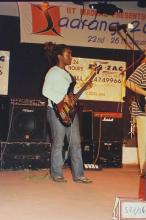A band performs at Saarang 2003