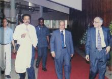 The distinguished guests arrive at the 41st convocation, 2004