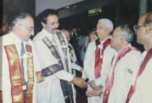 An interaction at the 41st convocation, 2004