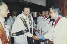 An interaction at the 41st convocation, 2004