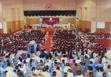 A view of the 41st convocation at the Student Activities Centre (SAC),  2004