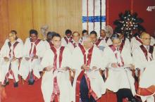 Faculty members at the 41st convocation, 2004