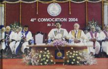 At the 41st convocation of IIT Madras, 2004