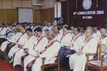 Faculty members at the 41st convocation, 2004