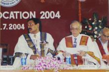 Dr. V. S. Ramachandran and Prof. M. S. Ananth at the 41st convocation, 2004
