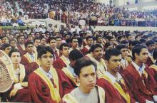 A photograph of the audience at the 41st convocation, 2004