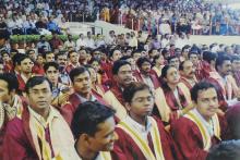 A shot of the graduands at the 41st convocation, 2004