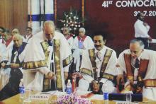 Dr. Krishnaswamy Kasturirangan at the 41st convocation, 2004