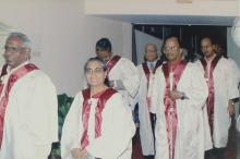 Faculty members at the 41st convocation, 2004
