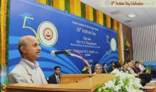 Dr. Jagadeesh S. Moodera addresses the audience at the 50th Institute Day, 2009