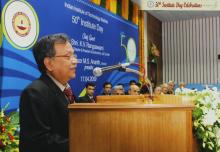 Mr. K. Ravi Kumar addresses the audience at the 50th Institute Day, 2009