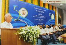 Mr. D. Chandrasekhar speaks at the 50th Institute Day, 2009