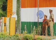 Prof. M. S. Ananth delivers a speech at the 60th Republic Day celebrations, 2009