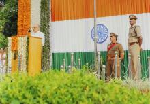 Prof. M. S. Ananth delivers a speech at the 60th Republic Day celebrations, 2009