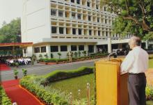 Prof. M. S. Ananth addresses the audience at the 60th Republic Day event, 2009