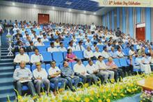 A photograph of the audience at the 50th Institute Day, 2009