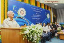 Prof. M. S. Ananth addresses the audience at the 50th Institute Day, 2009