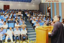 Mr. K. V. Rangaswami speaks at the 50th Institute Day event, 2009