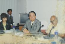 Mr. Hirotaro Yamasaki and Dr. S. Narayanan at the IIT Madras-Kyushu University MoU meeting, 2006