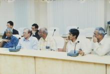 A view of the attendees of the IIT Madras and Kyushu University MoU meeting, 2006