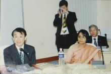 Dr. Masaharu Yanagihara and Ms. Usha Titus at the IIT Madras-Kyushu University MoU meeting