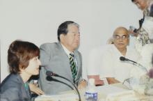 A close-up shot of Mr. Hirotaro Yamasaki at the IIT Madras-Kyushu University MoU meeting, 2006