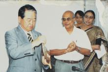 Mr. Hirotaro Yamasaki at the IIT Madras-Kyushu University MoU meeting, 2006