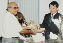 Dr. S. Narayanan and Dr. Masaharu Yanagihara at the IIT Madras-Kyushu University MoU meeting, 2006