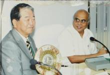 A moment from the MoU meeting between IIT Madras and Kyushu Unniversity (Japan), 2006
