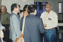 An interaction between the guests after the MoU (IIT Madras and Kyushu University) meeting, 2006