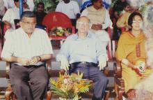 Prof. V. G. Idichandy, Prof. M. S. Ananth and Dr. Usha Titus at the 12th Inter-IIT Staff Sports Meet, 2004
