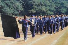  A march-past by IIT Kanpur during the 12th Inter-IIT Staff Sports Meet, 2004
