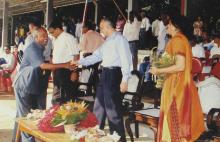 Prof. M. S. Ananth and other distinguished guests at the 12th Inter-IIT Staff Sports Meet, 2004