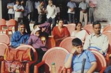 Audience members watch the proceedings at the 12th Inter-IIT Staff Sports Meet, 2004