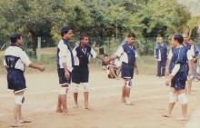 Kabaddi participants at the 12th Inter-IIT Staff Sports Meet, 2004