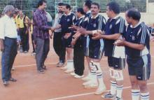 Kabaddi players are congratulated at the 12th Inter-IIT Staff Sports Meet, 2004